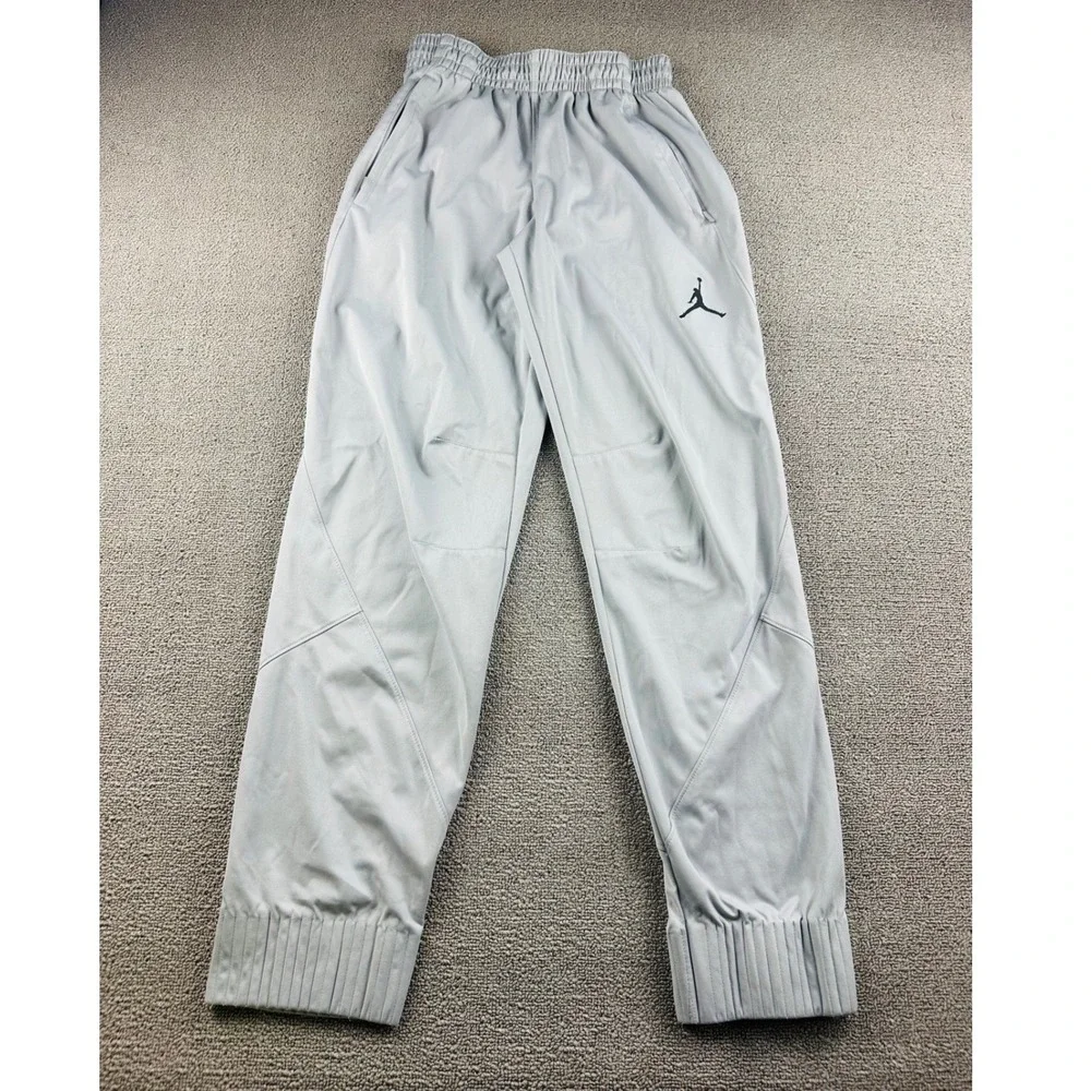 Jordan Flight Outdoor Training Pants Men's Size S Grey Black Joggers 688527-012